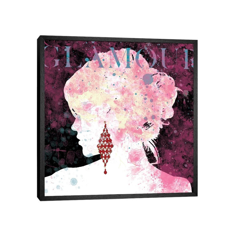 Glamour by Carol Robinson - Print on Canvas, Black Framed, 45.72 cm H x 45.72 cm W