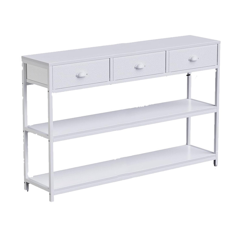 Console Sofa Table, White