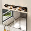 Meuble-lavabo élégant à 5 lumières à DEL pour la salle de bain - Fixation murale, fer et acrylique, option de luminosité personnalisable, réglable-1988858567-1988858564