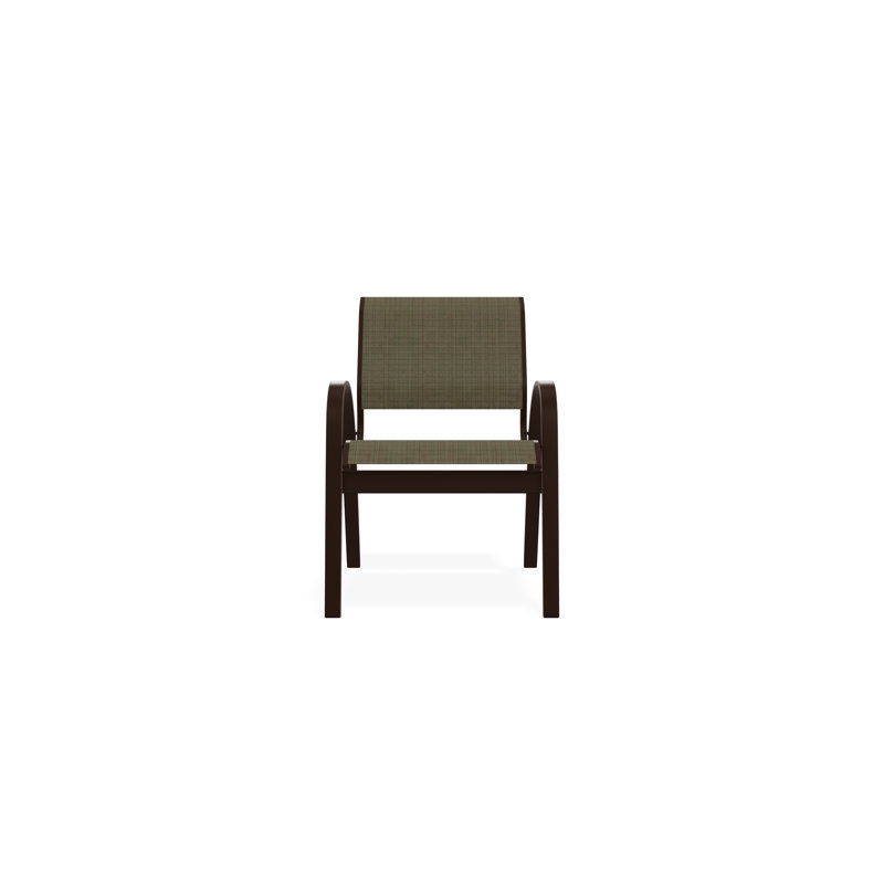 Aruba II Outdoor Dining Chair, Elevation Stone, Kona