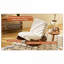 Décoration de chambre de bébé et de salon | Chaise berçante coulissante en velours côtelé FlowLuxe, structure en bois massif, finition blanche