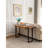  Console Table with U Shaped Legs and South American Walnut, Live Edge Desk with Drawer Storage-1210101883