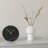 Marble 8-Inch Tabletop Clock in Black
