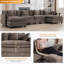 Chenille Upholstered Sectional Sofa Couch with Ottoman-951227959-951912479