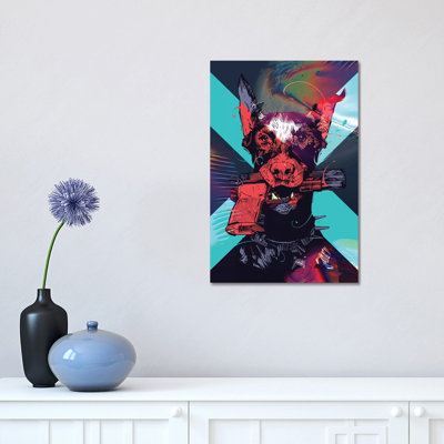 Dobergun 1 Piece Wrapped Canvas Wall Art