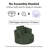 Lozena  49" Corduroy Upholstered Barrel Chair, Oversized Round Compression Chaise Lounge, No Assembly Required-1386477935-1407711378