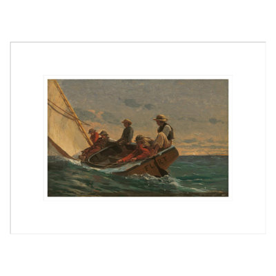 «The Flirt» par Winslow Homer - impression giclée encadrée