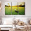 «Golf Ball Strike», 3 pièces sur toile-98563132
