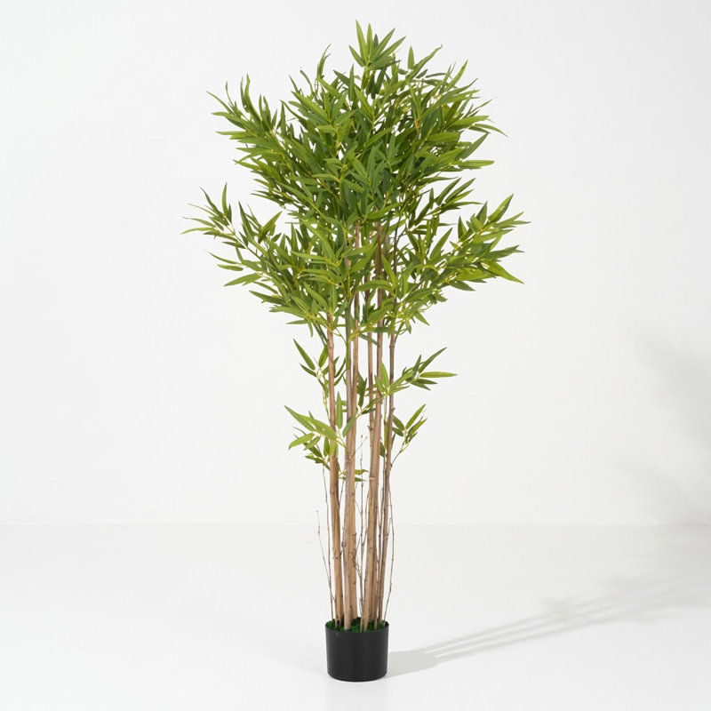 Tall Artificial Bamboo Tree with Plastic Pot