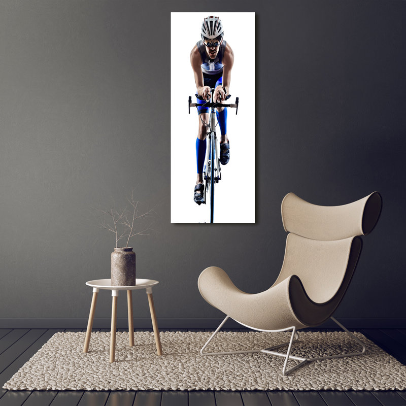 Cyclist - Wrapped Canvas Print