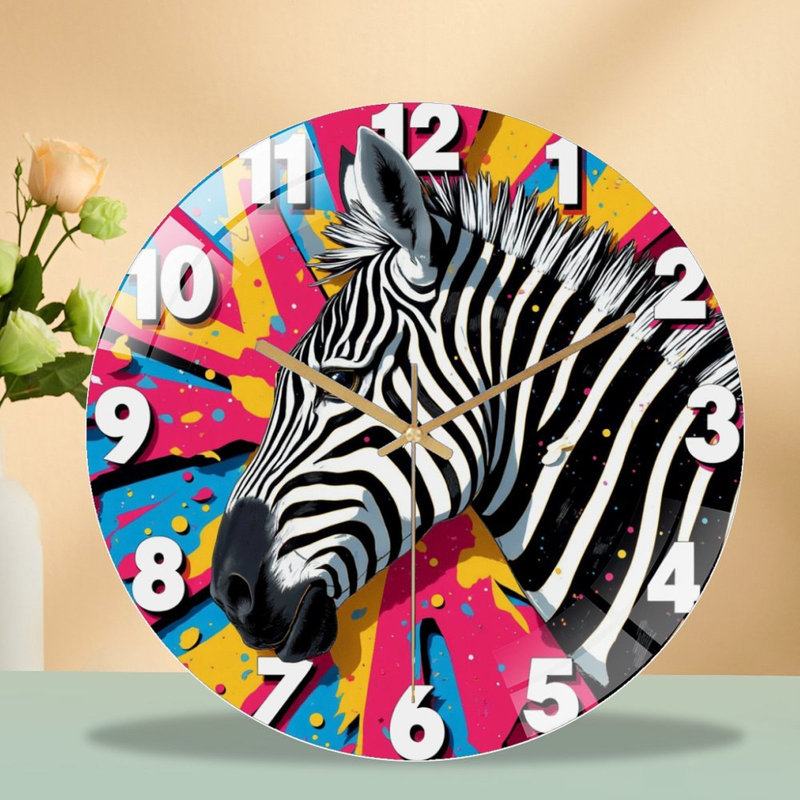 Horloge murale Zebra