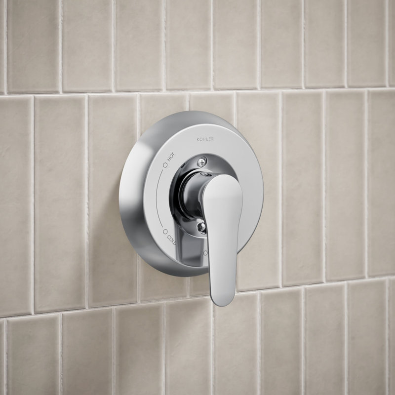 July Rite-Temp Shower Trim with Lever Handle and 1.75 Gpm Showerhead, Polished Chrome