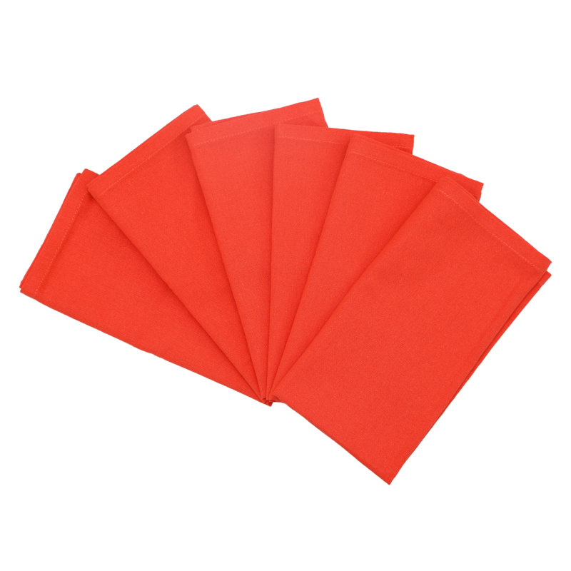 Serviette de table en coton 19 po Germantown, Corail