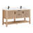 Chapdelaine 60" Double Bath Vanity in White Grain Composite Stone Top-749225640