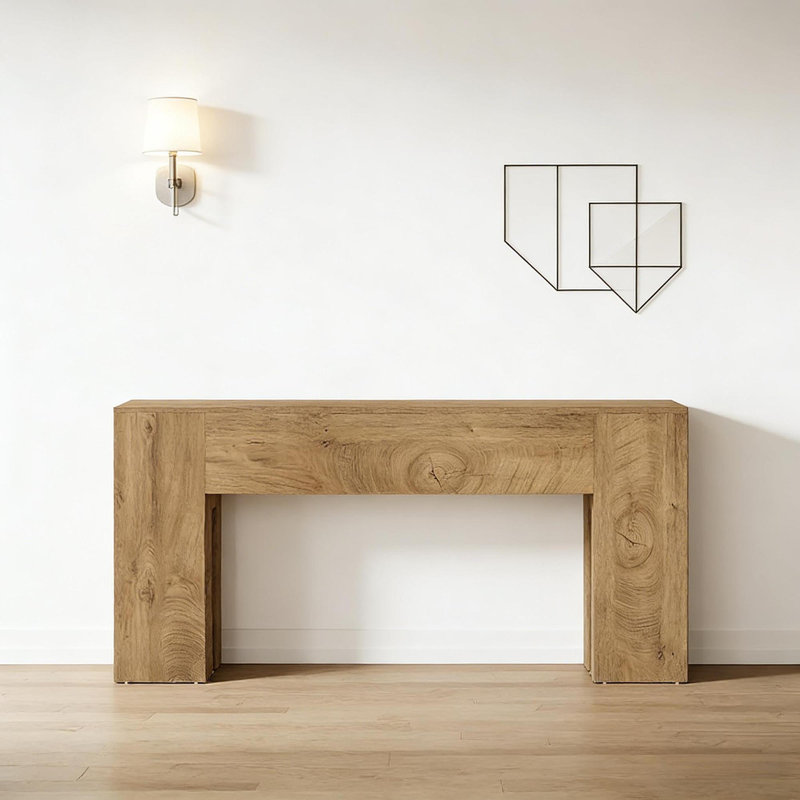 Rustic Side Table,Stylish Wooden Console Table