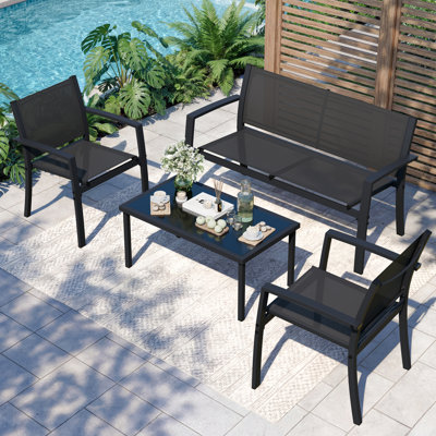 Arantxa 4 - Person Patio Conversation Set