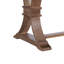 Ensemble de table de salle à manger extensible en bois d'hévéa 9 pièces avec chaises rembourrées Alagie