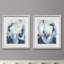 Processus bleu I-ensemble de 2 reproductions d’art graphique encadrées sur papier