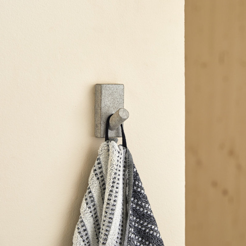 Sara 4cm Wall Mounted Required Towel Bar, Grey