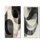 Géométrie noire et blanche Minimal Curves I - impression d'art moderne en métal 2 pièces