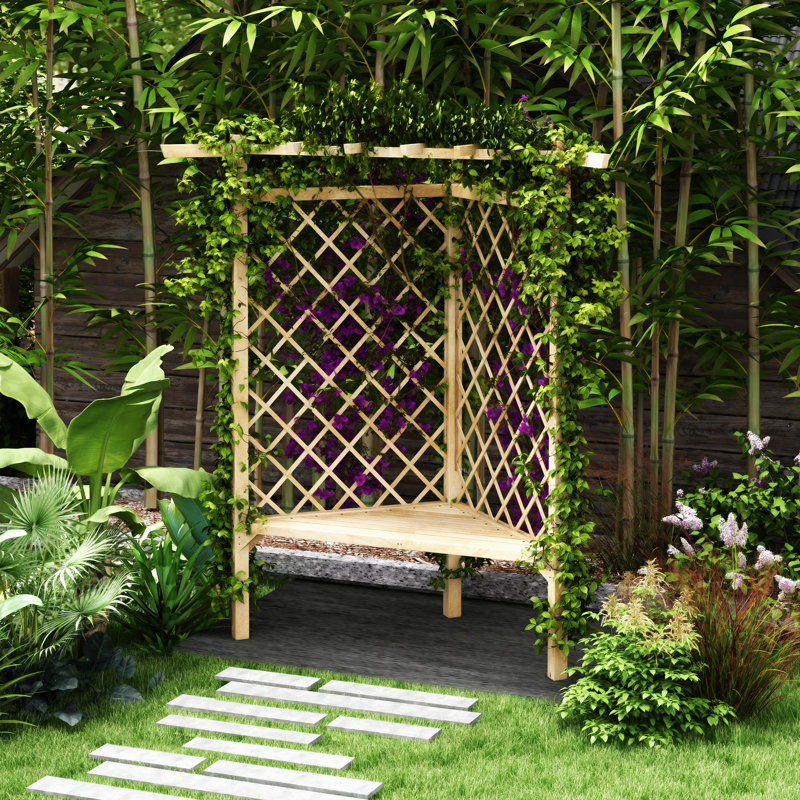 Disanto Solid Wood Fir Outdoor Bench