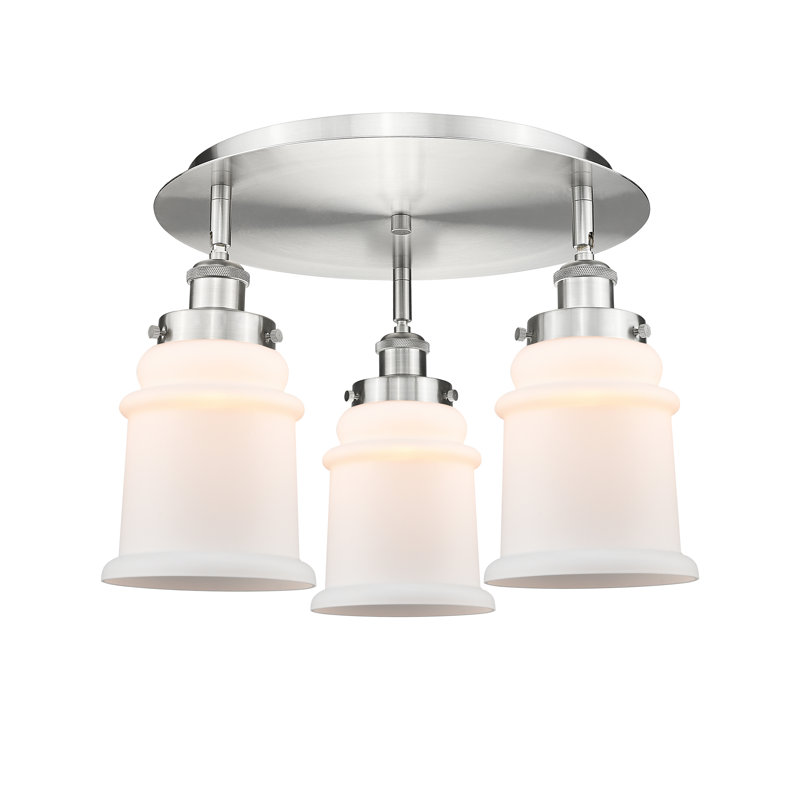 Plafonnier encastré Alvi, Blanc mat, Nickel satiné