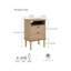 39cm W Manufactured Wood Bedside Table-1470724227