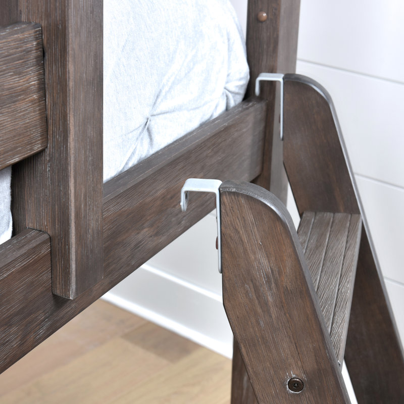 Jefferies Twin Solid Wood Low Loft Bed, Clay