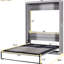 Armoire double pleine grandeur en bois massif et en métal, fabrication stable, utilisation efficace de l'espace