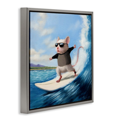 Cool Surfer Mouse Blue Ocean Waves