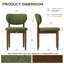 Chaise d'appoint rembourrée en bois massif-128932289