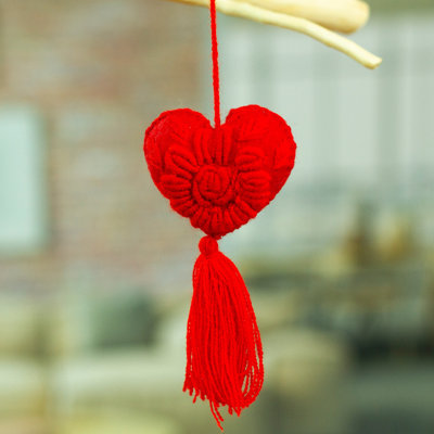 2.4'' Handmade Fabric Holiday Shaped Ornament