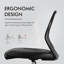 color Mid-Back Armless Mesh Padded Swivel Task Office Chair-1310091137