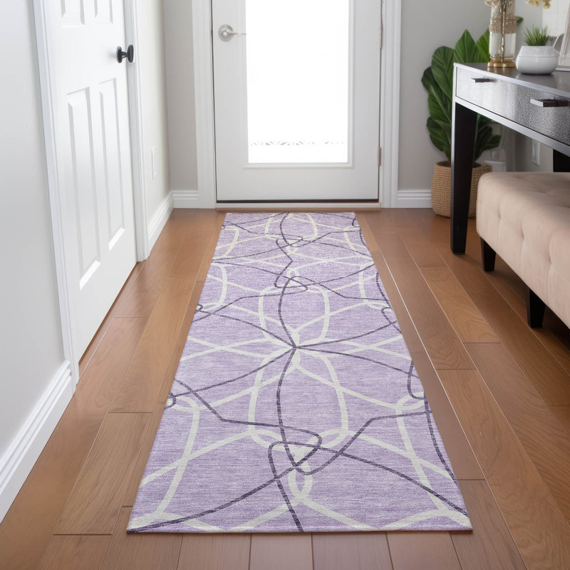  Alegandro Area Rug with Non-Slip Backing, Runner 2'3" x 7'6"