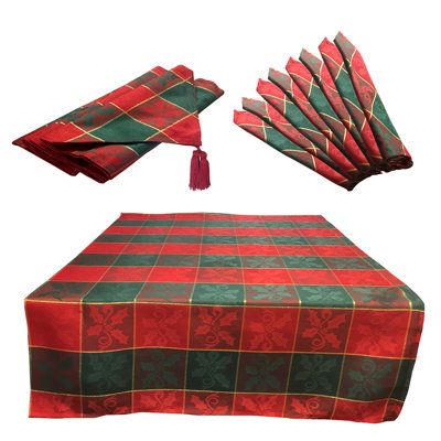 Randall 10pc Tartan Table Linen Set