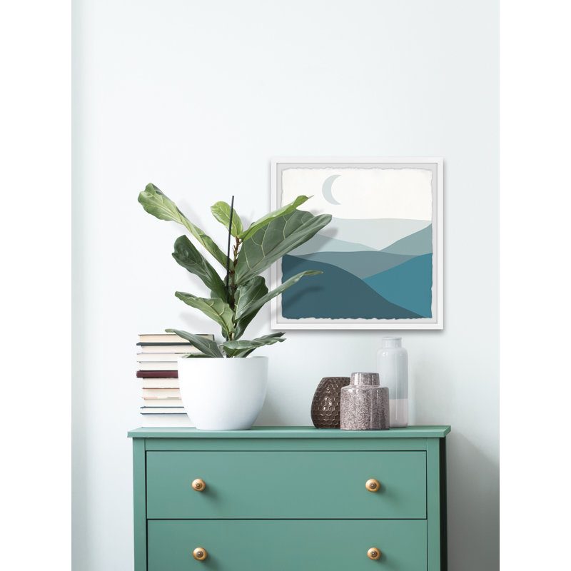 Mystic Mountains - Single Picture Frame Painting, 30cm H x 30cm W