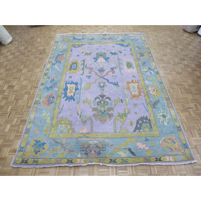 Tapis lavande unique de 9 pi 9 po x 14 pi