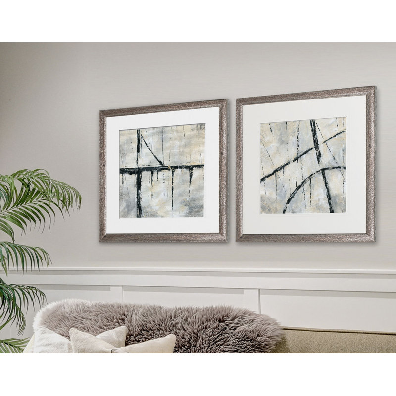 Urban Across - ensemble de 2 reproductions de cadres photo, Cadre brun