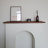 White + Walnut Solid Wood Freestanding Fireplace-116131395