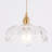 1-Light Clear Glass Adjustable Pendant Light