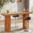 62.9 Inch Bar Table Wood Counter Height Pub Table