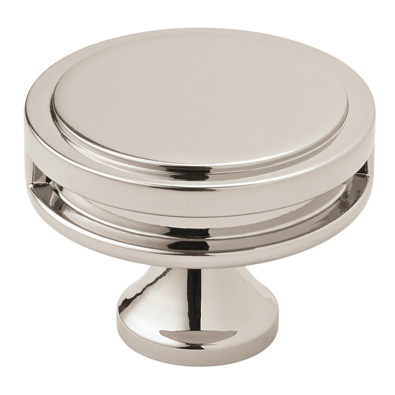 Poignée champignon Oberon, Nickel poli, 1.75"