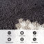 Tapis à poils longs à motif géométrique gris anthracite - velours moyen, élégant et doux-1969589809