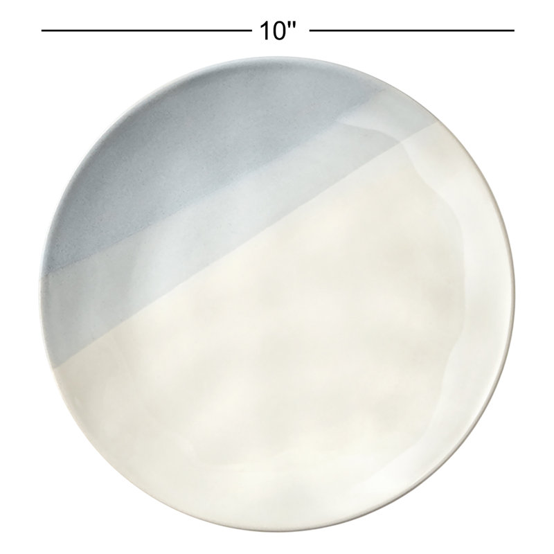 Assiette plate en porcelaine 10 po Alyisha