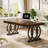 63" Executive Desk With Metal Base-1386175249