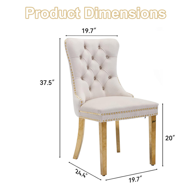 Dining Table with Dining Chairs, Silver, 5 Pieces: Table, 4 Chairs, Beige