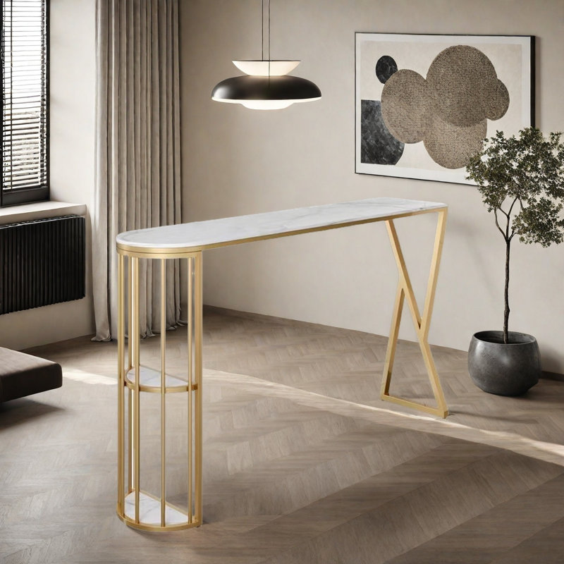 Table de bar Luxury-Style Home, H 41,3 po x L 55,1 po x l 15,7 po