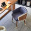 Chaise de salle à manger capitonnée en cuir pour restaurant