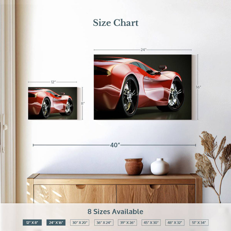 Mehar Cool Car, 16" H x 24" W