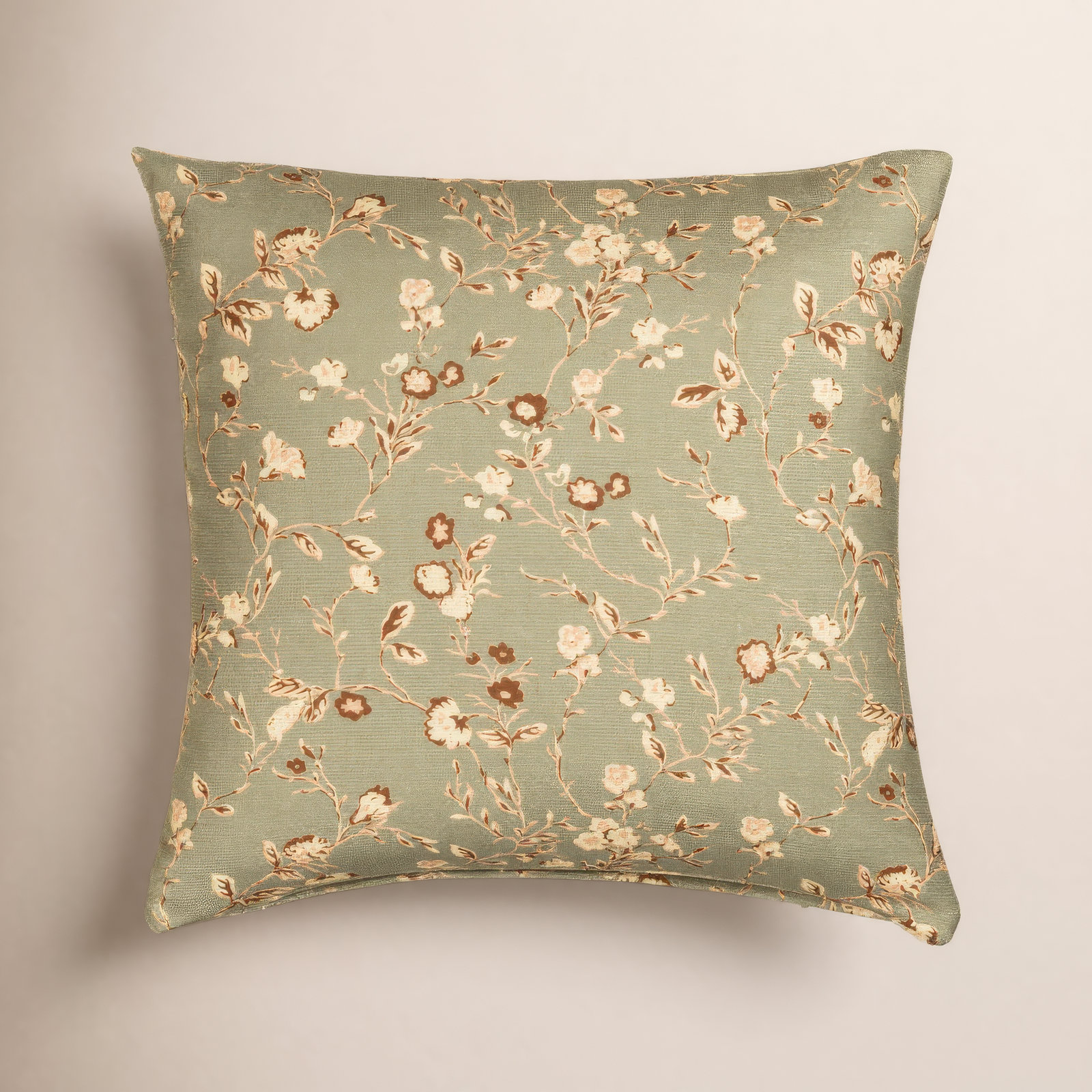 Winding Ivy Moss Throw Pillow, Square 20", Polyester